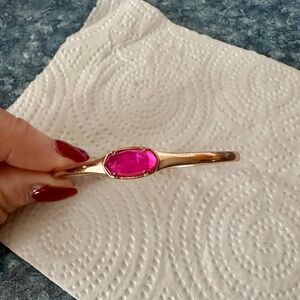 Kendra Scott Azalea Illusion Clasp Bracelet - Rose Gold Color Bar